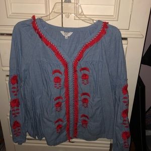 Embroidered top